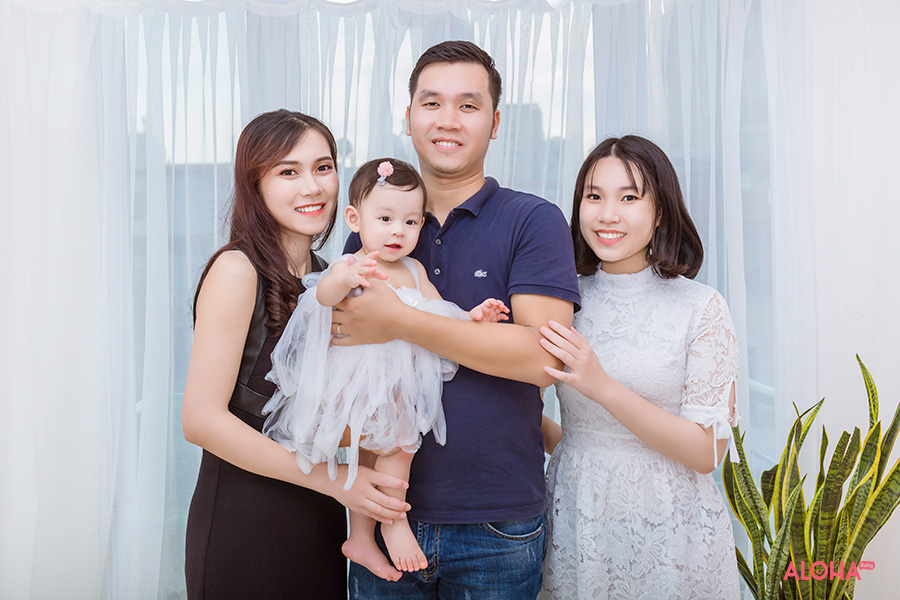 album ảnh bé sinh nhật 1 tuổi Nhật Ánh